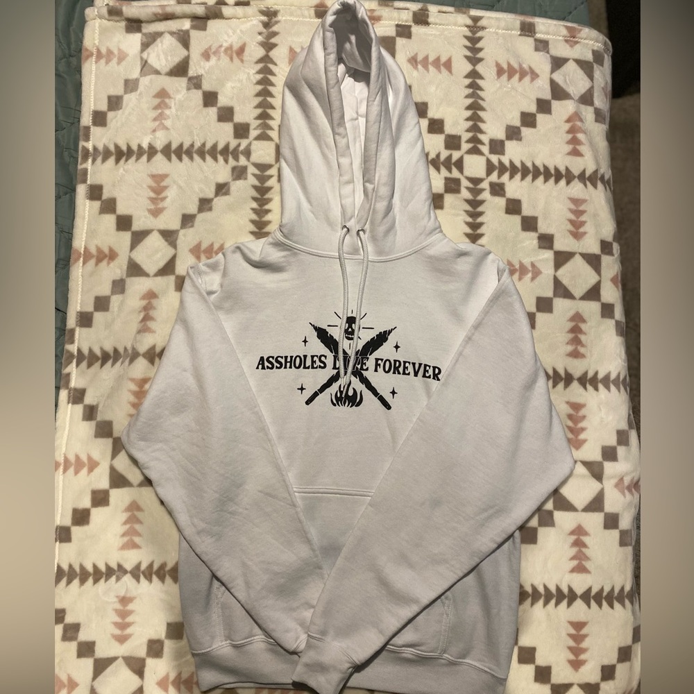 Assholes Live Forever Hoodies (WHITE ONLY) - Picture 5 of 8